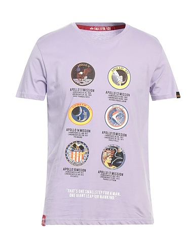 ALPHA INDUSTRIES Ｔシャツ ライラック コットン 100%
