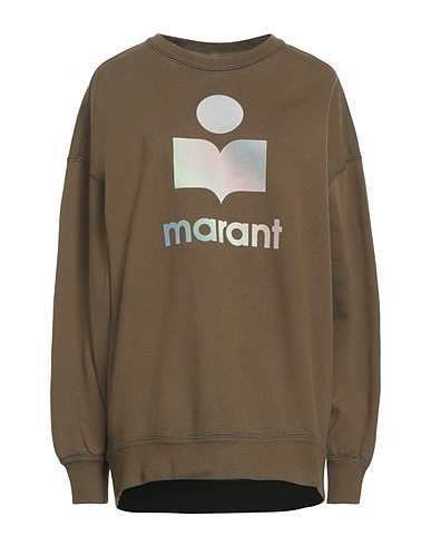 MARANT ÉTOILE Sweatshirt Military green 88% Cotton, 12% Polyester, Polyamide
