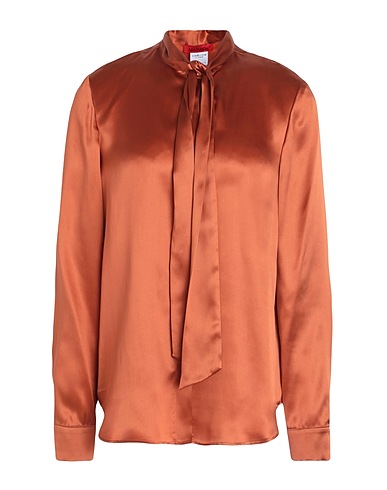 MAX&Co. Camicie e bluse con fiocco Ruggine 100% Seta