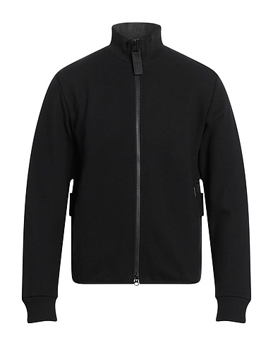 BIKKEMBERGS Sweatshirt Black 95% Cotton, 5% Elastane, Polyester