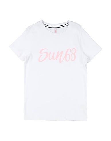 SUN 68 T-shirt Bianco 100% Cotone