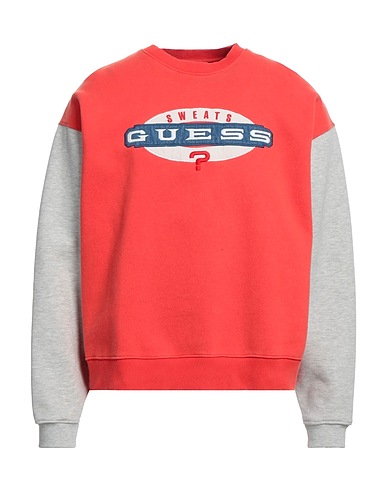 GUESS Felpa Salmone 85% Cotone, 15% Poliestere