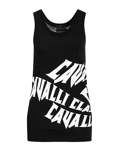 CAVALLI CLASS Top Nero 100% Cotone