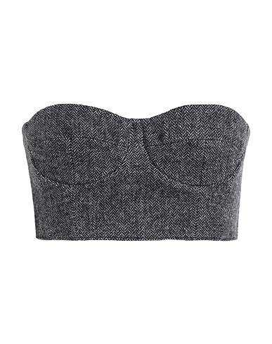 MAX&Co. Bustier ADR DE-COATED Black 46% Wool, 31% Textile fibers, 20% Acrylic, 2% Viscose, 1% Cotton
