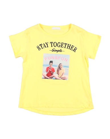 FUN & FUN T-shirt Pastel yellow 100% Cotton