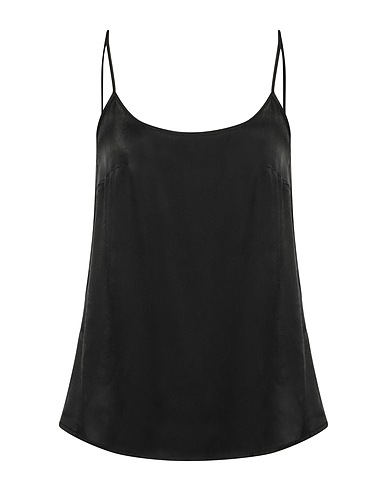 FRASE FRANCESCA SEVERI Camisole Black 87% Acetate, 13% Silk