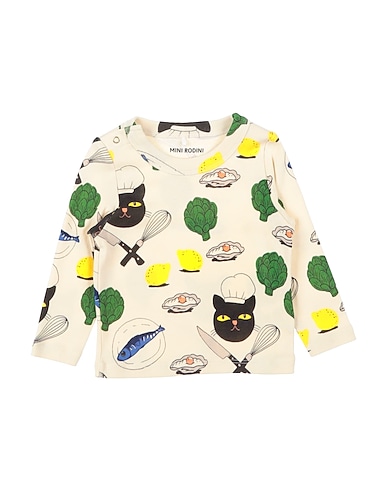 MINI RODINI T-shirt AVORIO 100% Organic cotton