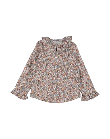 IL GUFO Patterned shirts & blouses Sage green 100% Cotton