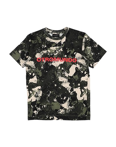 MARCELO BURLON T-shirt Military green 100% Cotton