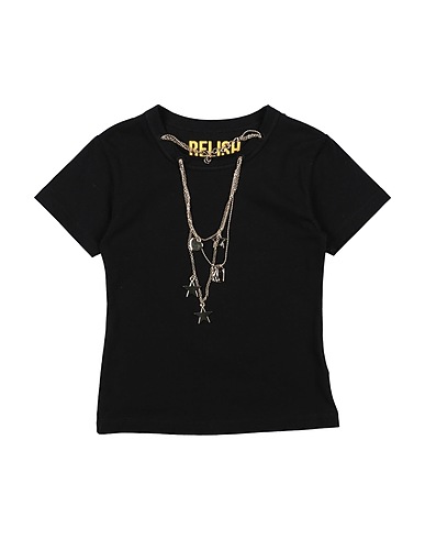 RELISH T-shirt Black 100% Cotton