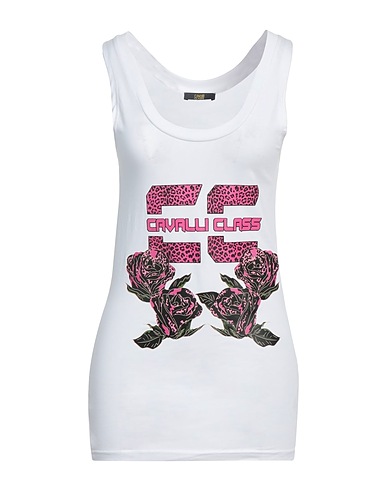 CAVALLI CLASS Top White 100% Cotton