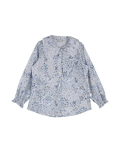 IL GUFO Patterned shirts & blouses Azure 100% Cotton
