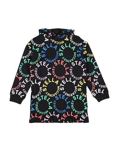 STELLA McCARTNEY KIDS Vestito Nero 100% Cotone, Elastan