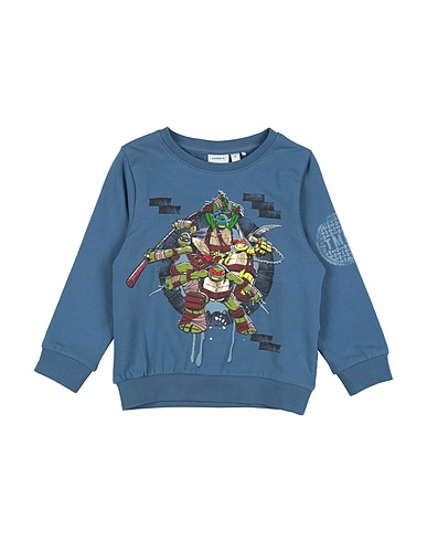 NAME IT® Sweatshirt Slate blue 95% Cotton, 5% Elastane