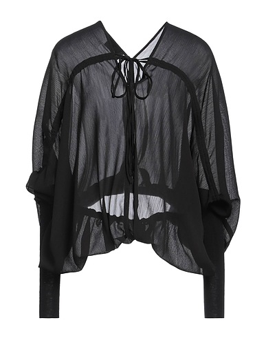 LEMURIA Top Nero 66% Viscosa, 28% Lana, 6% Elastan, Poliestere