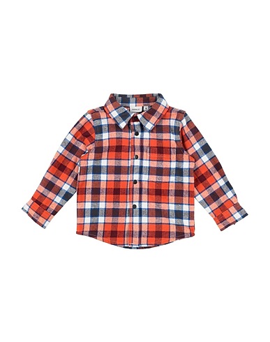 NAME IT® Patterned shirt Orange 100% Cotton