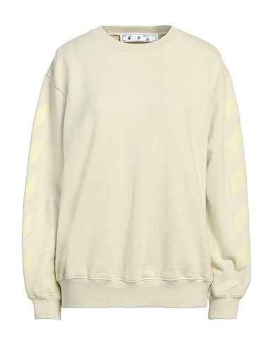 OFF-WHITE™ Sweatshirt Beige 100% Cotton, Elastane