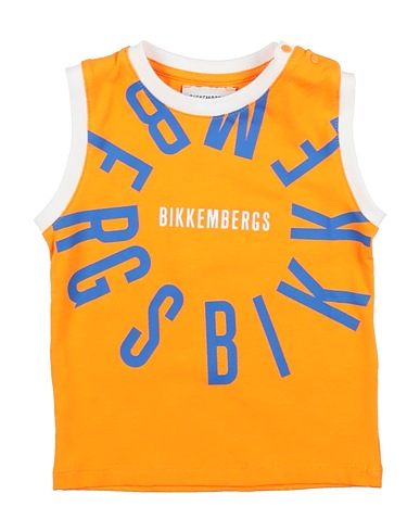 BIKKEMBERGS Top Arancione 95% Cotone, 5% Elastan