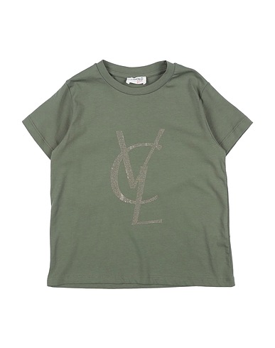 VICOLO T-shirt Military green 95% Cotton, 5% Elastane