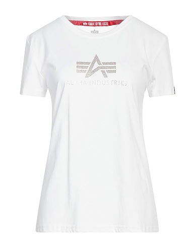 ALPHA INDUSTRIES T-shirt White 100% Cotton