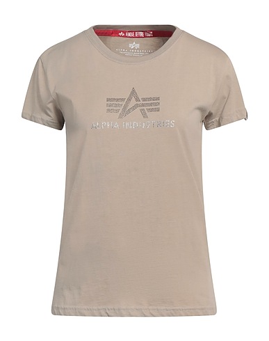 ALPHA INDUSTRIES T-shirt Khaki 100% Cotton
