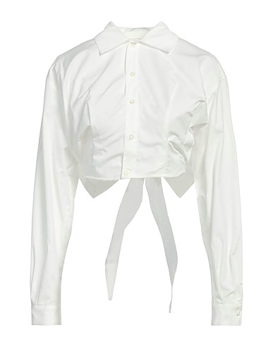 AMI ALEXANDRE MATTIUSSI Solid colour shirts & blouses White 100% Cotton