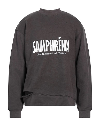 SAGITTAIRE A Sweatshirt Dark brown 100% Cotton
