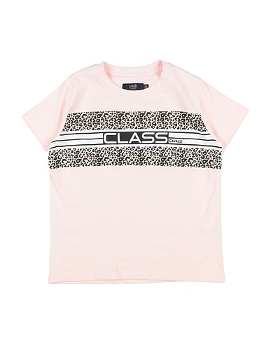 CAVALLI CLASS T-shirt Light pink 95% Cotton, 5% Elastane