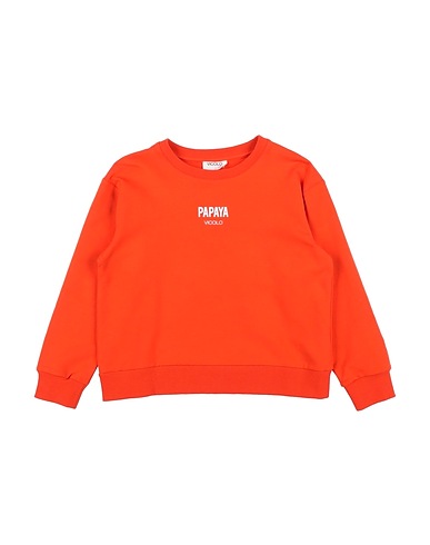 VICOLO Sweatshirt Orange 95% Cotton, 5% Elastane