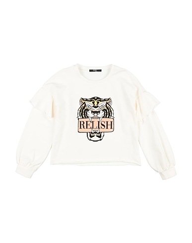 RELISH Sweatshirt White 95% Cotton, 5% Elastane