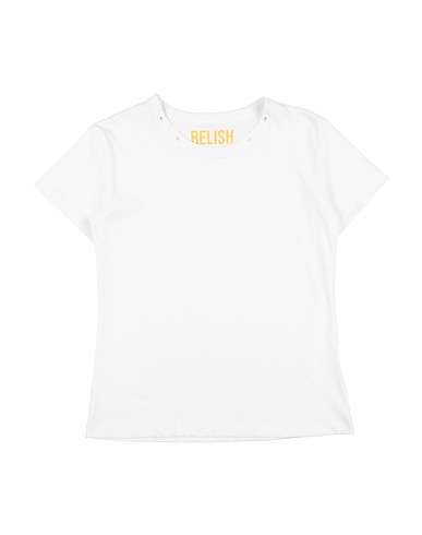 RELISH T-shirt Bianco 100% Cotone
