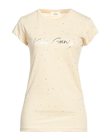 VICOLO T-shirt Beige 100% Cotton