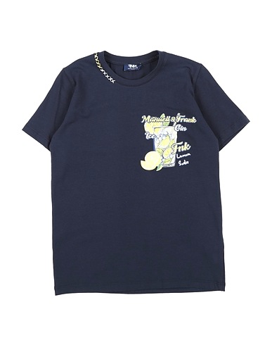 MANUELL & FRANK T-Shirt Nachtblau 90% Baumwolle, 10% Elastan