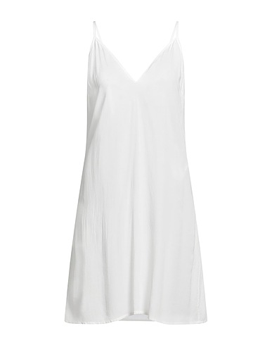 MAJE Short dress Ivory 99% Polyester, 1% Metallic fiber, Viscose, Elastane