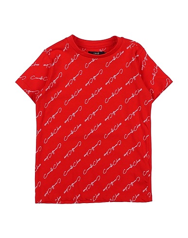 CAVALLI CLASS T-shirt Rouge 95% Coton, 5% Élasthanne
