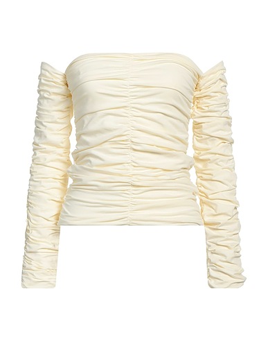 RÓHE Top spalle scoperte Panna 94% Cotone organico, 6% Elastan