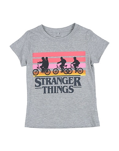 NAME IT® T-shirt Gris clair 90% Coton, 10% Viscose