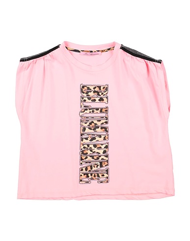 MISS BLUMARINE T-shirt Pink 95% Cotton, 5% Elastane