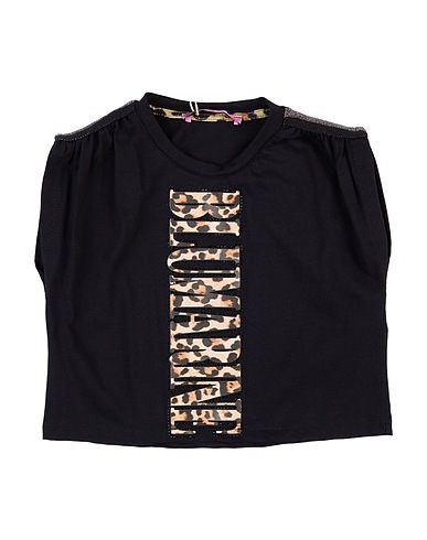 MISS BLUMARINE T-shirt Black 95% Cotton, 5% Elastane