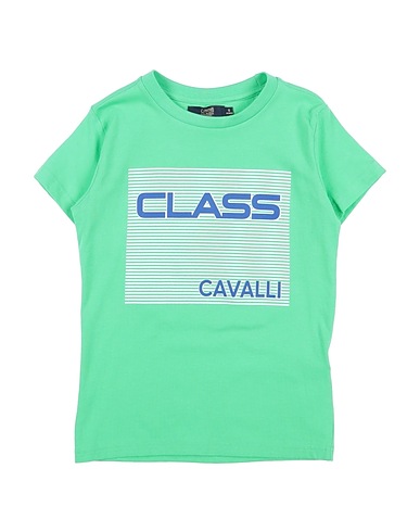 CAVALLI CLASS T-shirt Verde 95% Cotone, 5% Elastan