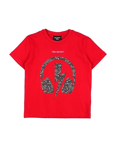 NEIL BARRETT T-shirt Rosso 100% Cotone