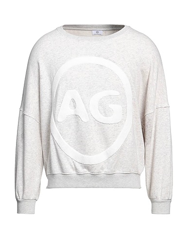 AG JEANS Sweatshirt Light grey 90% Cotton, 10% Polyester