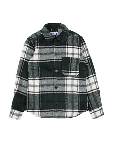 JACK & JONES Patterned shirt Dark green 70% Polyester, 21% Acrylic, 6% Polyamide, 2% Viscose, 1% Wool