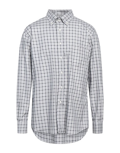 MIRTO Checked shirt Grey 100% Cotton