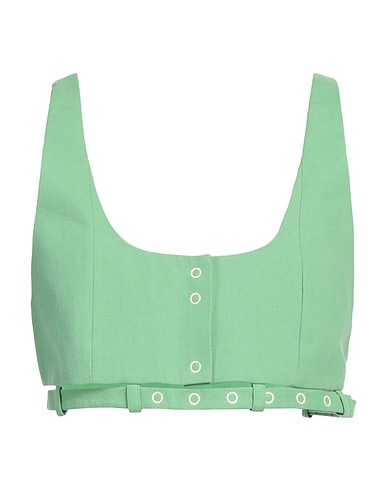 GANNI Top Light green 100% Cotton