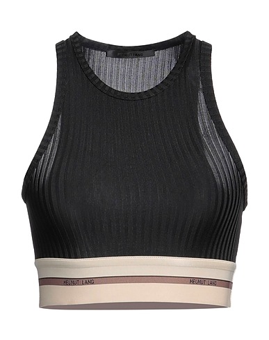 HELMUT LANG Top Schwarz 98% Polyester, 2% Elastan