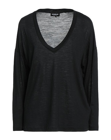 DONDUP T-shirt Black 80% Wool, 20% Polyamide