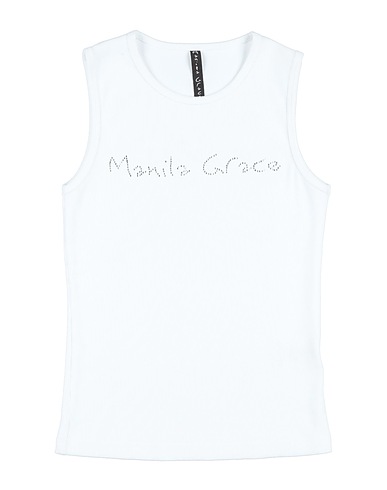 MANILA GRACE Top White 94% Modal, 6% Elastane