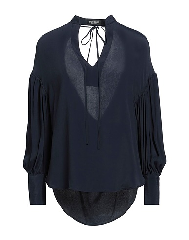 DONDUP Top Navy 75% Acetate, 25% Silk