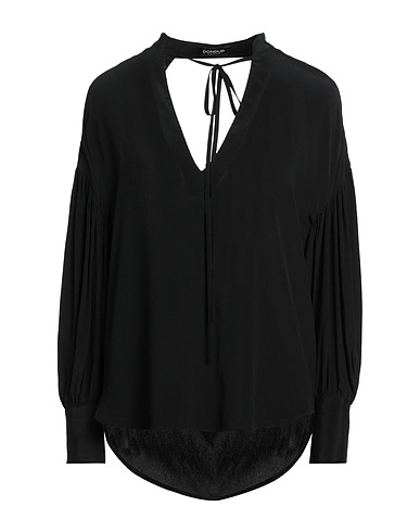 DONDUP Top NERO 75% Acetate, 25% Silk